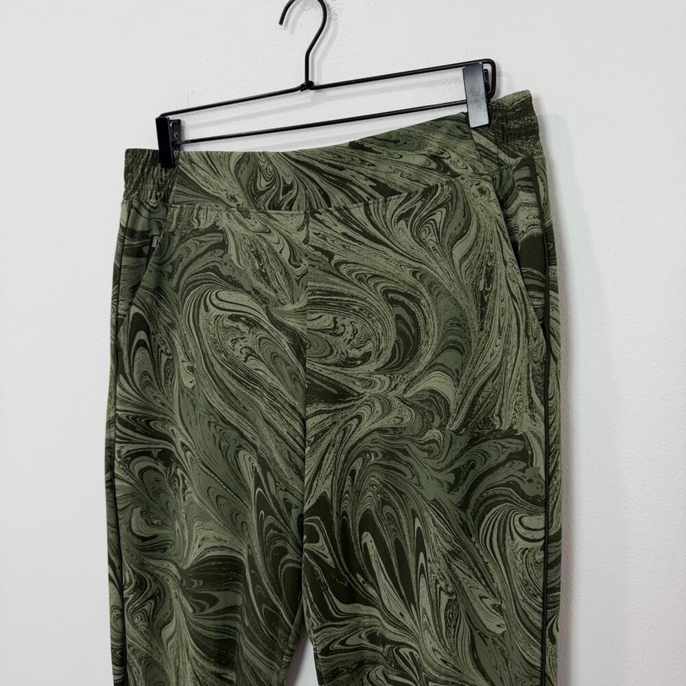Athleta Brooklyn Jogger Sumi Marble Green Pant Athleisure Size 14 - Picture 4 of 8